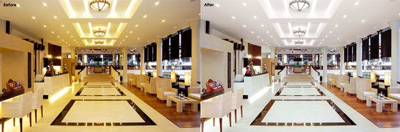 Real Estate Photo Editing Services: Real estate color cast removal